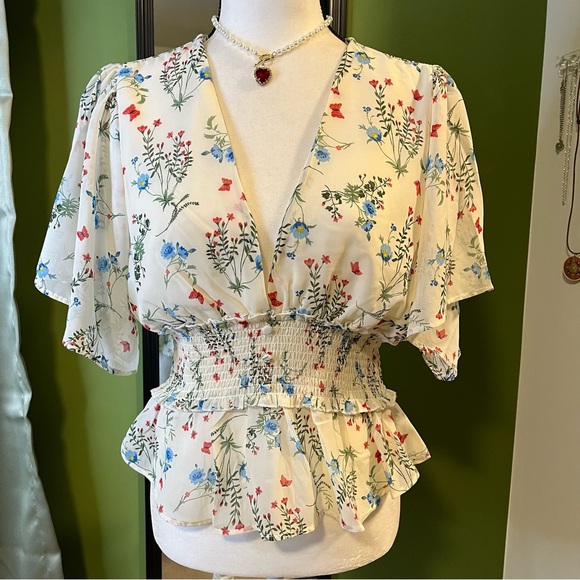 Shinestar Floral Crop Top size XL - Picture 5 of 6